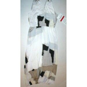 New Womens Kensie 8 Dress Beautiful White Black Gray Khaki Tan Sleeveless Silky